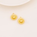 Dije de girasol solido baño 18k