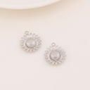 Dije de girasol solido baño 18k