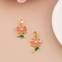 Dije de fllor con zirconias baño 18k