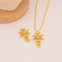 Dije de flor en micropave