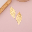 Dije de hoja baño 18k