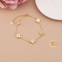 Pulsera de trebol plata 925