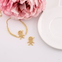 Enlace de niño con micropave baño 18k