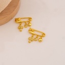 Dije de gancho con colgantes en micropave