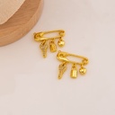 Dije de gancho con colgantes en micropave
