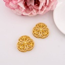 Broche fancy micropave baño 18k