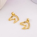 Dije de caballo con zirconias baño 18k