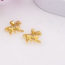Dije de caballo con zirconias baño 18k