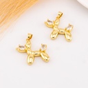 Dije de perrito globo baño 18k