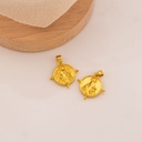 Dije medalla religiosa para bordar baño 18k