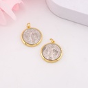 Dije San Benito doble tono baño 18k