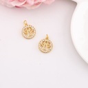 Dije de angel con zirconias baño 18k