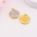 Dije San Benito doble tono baño 18k