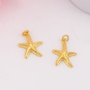Dije estrella de mar baño 18k