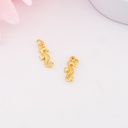 Dije caballito de mar baño 18k