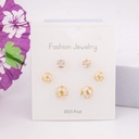 Set piercings con zirconias baño 18k