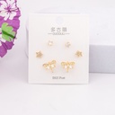 Set piercings con zirconias baño 18k