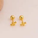 Piercing de cruz baño 18k