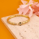 Brazalete de serpiente con zirconias baño 18k