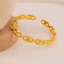 Brazalete de marca solido baño 18k