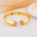 Brazalete de trebol baño 18k