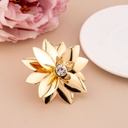 Anillo de flor baño 18k