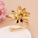 Brazalete de flor baño 18k