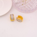 Argollas doble tono baño 18k