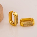 Argolla con zirconias baño 18k