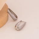 Argollas con zirconias baño 18k