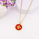 Cadena acero inoxidable rojo