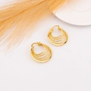 Argollas solidas baño 18k