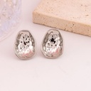 Aretes stud solidos baño 18k plat