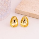 Aretes stud solidos baño 18k