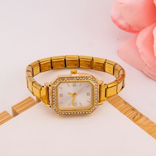 [WH0015] Reloj vintage estilo brazalete en acero inoxidable 
