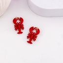 Dije de langosta esmaltado baño 18k