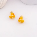 Dije de patito esmaltado baño 18k