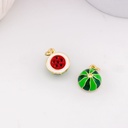 Dije de sandia esmaltado baño 18k