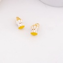 Dije manzana mordida esmaltado baño 18k