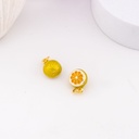 Dije de naranja esmaltado baño 18k