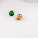 Dije de naranja esmaltado baño 18k