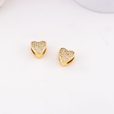 Separador de corazon con zirconias baño 18k