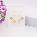 Set piercings con zirconias baño 18k 