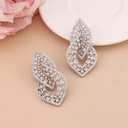 Aretes con zirconias baño 18k plat