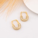 Argollas con zirconias baño 18k