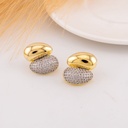 Aretes stud con zirconias baño 18k