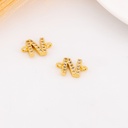 Enlace de inicial con zirconias baño 18k