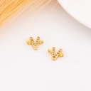 Enlace de inicial con zirconias baño 18k