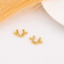 Enlace de inicial con zirconias baño 18k