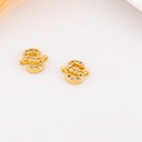 Enlace de inicial con zirconias baño 18k